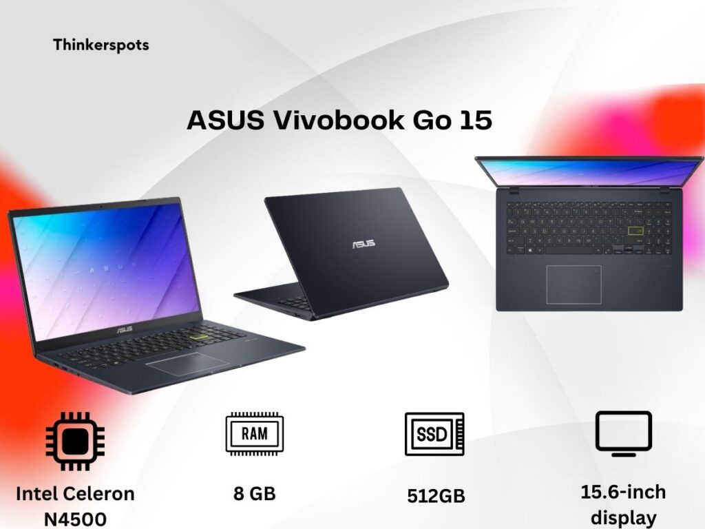 ASUS Vivobook Go 15 Infographic of asus vivobook go 15